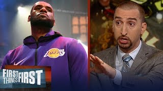Nick Wright on LeBron calling himself the GOAT, Harden's 43-pt night | NBA | FIRST THINGS FIRST