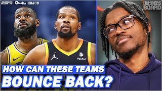 How can these NBA teams bounce back? | Numbers on the Board