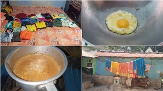 সকালে উঠেই রান্নাঘরে breakfast lunch আবার সংসারের সমস্ত কাজ একা হাতে সারাদিন চলতেই থাকে এইভাবে✅