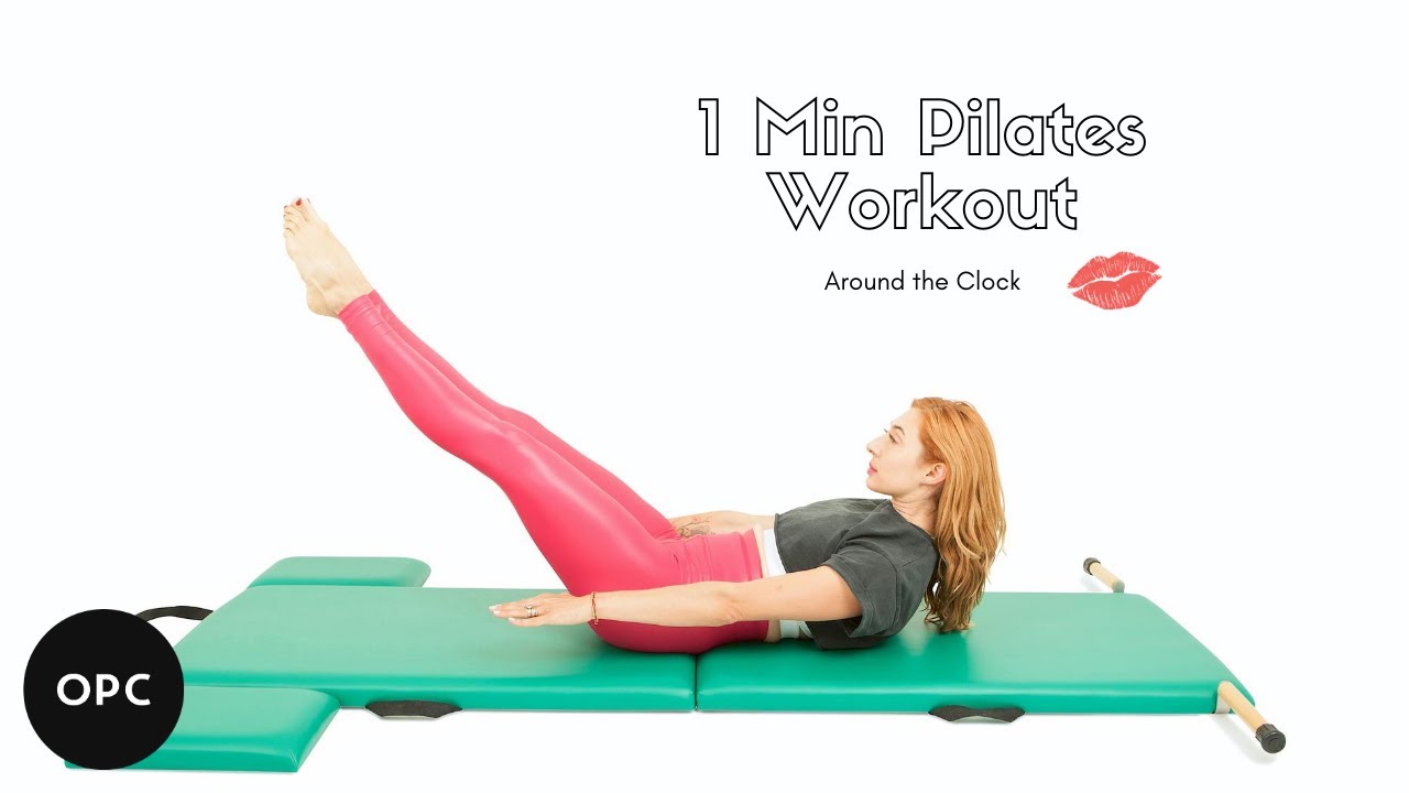 1 Min Pilates Workout On The Mat | Online Pilates Classes - YouTube