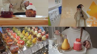 vlog｜最高の朝活と甘党生活する社会人の休日🍐🍰｜大阪カフェ巡り.鶴橋.喫茶店🥪.隠れ家.洋菓子店.韓国風カフェ｜一人暮らし女子の日常