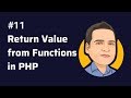 Return Value from Functions -  how a function return value in php.
