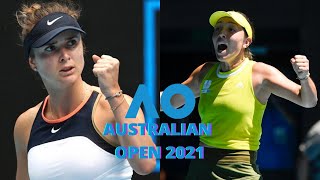 Elina Svitolina vs Jessica Pegula Australian Open 2021 FULL MATCH HIGHLIGHTS