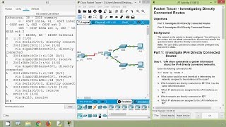 Packet Tracer - Investigating Directly Connected Routes