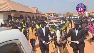 THE ARRIVAL OF THE BODY OF NANA OBIRI YEBOAH AT DORMAA AKWAMU FROM AMERICA