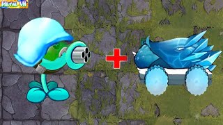 挽植物大戰僵尸2 | New Super Plants Max Level Power Up [ Gatling Snow Pea vs Ice Cob Cannon ]