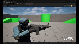 Unreal Engine FPS Prototype – Weapon Switching, Shooting System, Recoil, Ammo, Aiming & VFX