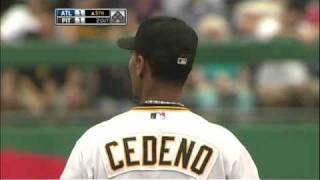 Cedeno's great diving stop