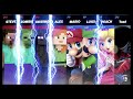 Super Smash Bros Ultimate Amiibo Fights – Steve & Co #222 Minecraft vs Super Mario