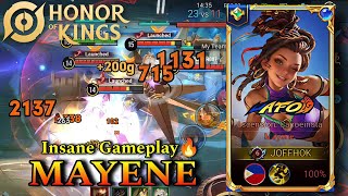 Honor of Kings Mayene Insane Legendary Gameplay - Top Global Build!!