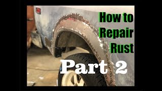 How to repair rust and Cancer Rust areas 79 Subaru Brat PART 2