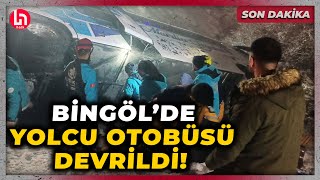 SON DAKİKA! Bingöl'de yolcu otobüsü şarampole yuvarlandı! 4 kişi hayatını kaybetti 32 kişi yaralandı