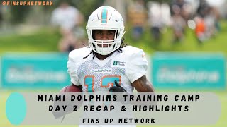 Dolphins News: Miami Dolphins Training Camp Day 2 Recap & Highlights | Waddle Earns Orange Jersey!