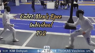 [T32] KIM Dohyun 🇰🇷 v Vasileios TSOKAS 🇬🇷 | Junior \u0026 Cadet World Championship 2023 | Cadet MEI🤺