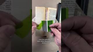 How to frame a folded book. #foldedbookart #papercraft #repurposedmaterials #ad #krazytape