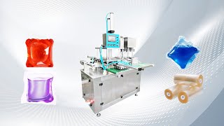 Square Shaped 18ml g Liquid PVA Pod Packing Machine HYSR- 25