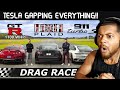 Tesla Model S Plaid VS 911 Turbo S VS GT-R DRAG RACE | REACTION!!