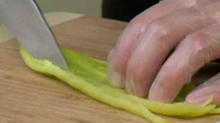 Cooking Tips : How to Slice Hungarian Wax Peppers