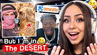 Arab Girl REACTS to Omegle Pranks in the Desert? You Won't Believe This