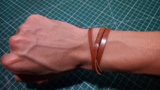 I Make a Super Simple Leather Bracelet