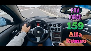 2007 Alfa Romeo 159 [1.9 JTDm  150 HP] - POV Test Drive -SNOW-