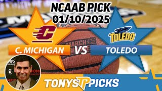 Central Michigan vs. Toledo Pick 1/10/25 NCAAB Betting Pick