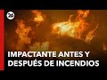 FUEGO EN CHILE | El impactante antes y después de los incendios