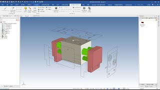 IRONCAD(아이언캐드)에서 오토캐드 2d 조립도 도면 파일을 이용한 3d 모델링