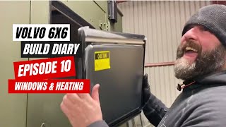 Volvo TGB 6x6 C304 1314 - Build Diary - Part 10 - Windows, Hatches, Rails, Heating