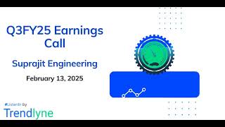 Suprajit Engineering Earnings Call for Q3FY25