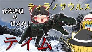 【ゆっくり実況】食物連鎖の頂点に挑む魔理沙！【ARK:Survival Evolved】