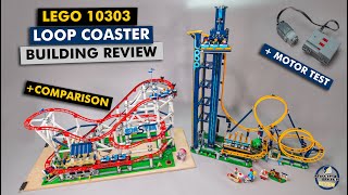 LEGO 10303 Loop Coaster building review, motor test & comparison