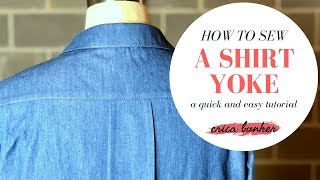 How to Sew a Shirt Yoke