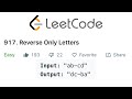 LeetCode Reverse Only Letters Solution Explained - Java