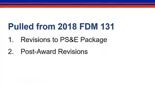 2019 Updates to FDM 132