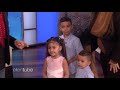 Ellen Gives Her Bucket of Savings to the Lopez Family