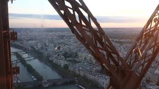 Elevator Ride Eiffel Tower, Paris, France (Original)