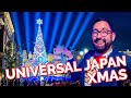 Celebrating Christmas at Universal Studios Japan! | Eating Rudolph & Guinness World Record Tree