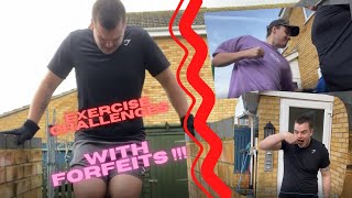 6 Lockdown Exercise Challenges ! (WITH FORFEITS) !!!
