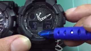 5ข้อเปรียบเทียบเเท้ปลอมCasio G-Shock Ga-100 Series