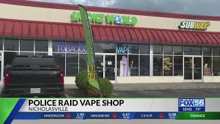 Nicholasville police seize assault rifle, illegal substances from smoke shop