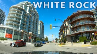 White Rock BC Downtown Drive 4K - British Columbia, Canada