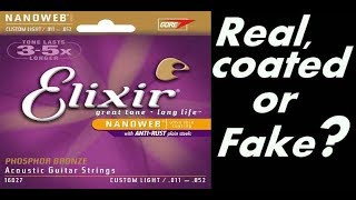 Elixir strings fake or not, coated or not ? Easy check !!!