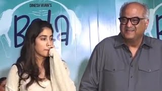 Boney Kapoor with Janhvi Kapoor angry on media