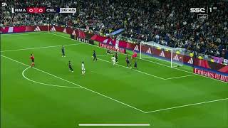 @realmadrid د37' | هدف أول لـ ريال مدريد ضد سيلتا فيغو.⚽️ كيليان مبابي.