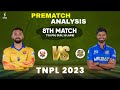 TNPL 2023 Dindigul Dragons vs Siechem Madurai Panthers 8th Match Prediction, DD vs SMP Playing 11