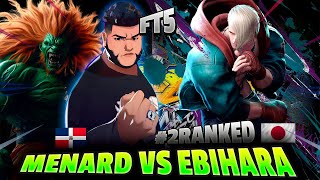 🔥SF6 ▰ MENARD (blanka) vs EBIHARA (#2ranked ed) ▰ Intense High-Level Showdown 💥