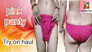 Pink Panty Try-On Haul | New Lingerie Collection||