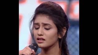Priya Prakash Varrier Singing in a Show