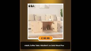 vidaXL Coffee Table 100x50x41 cm Solid Wood Pine